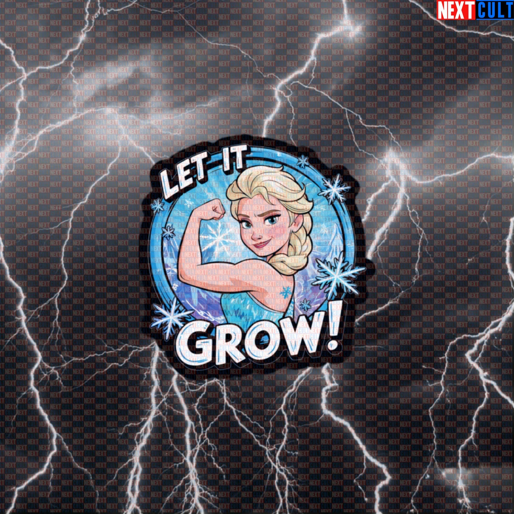 Let It Grow Gym Sticker | Funny Workout Motivation Decal for Water Bottles | Fitness Meme Vinyl Sticker Default Title Stickers Bodybuilding Films Fitness Frozen Gym Workout Next Cult Brand