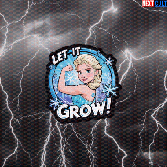 Let It Grow Gym Sticker | Funny Workout Motivation Decal for Water Bottles | Fitness Meme Vinyl Sticker Default Title Stickers Bodybuilding Films Fitness Frozen Gym Workout Next Cult Brand