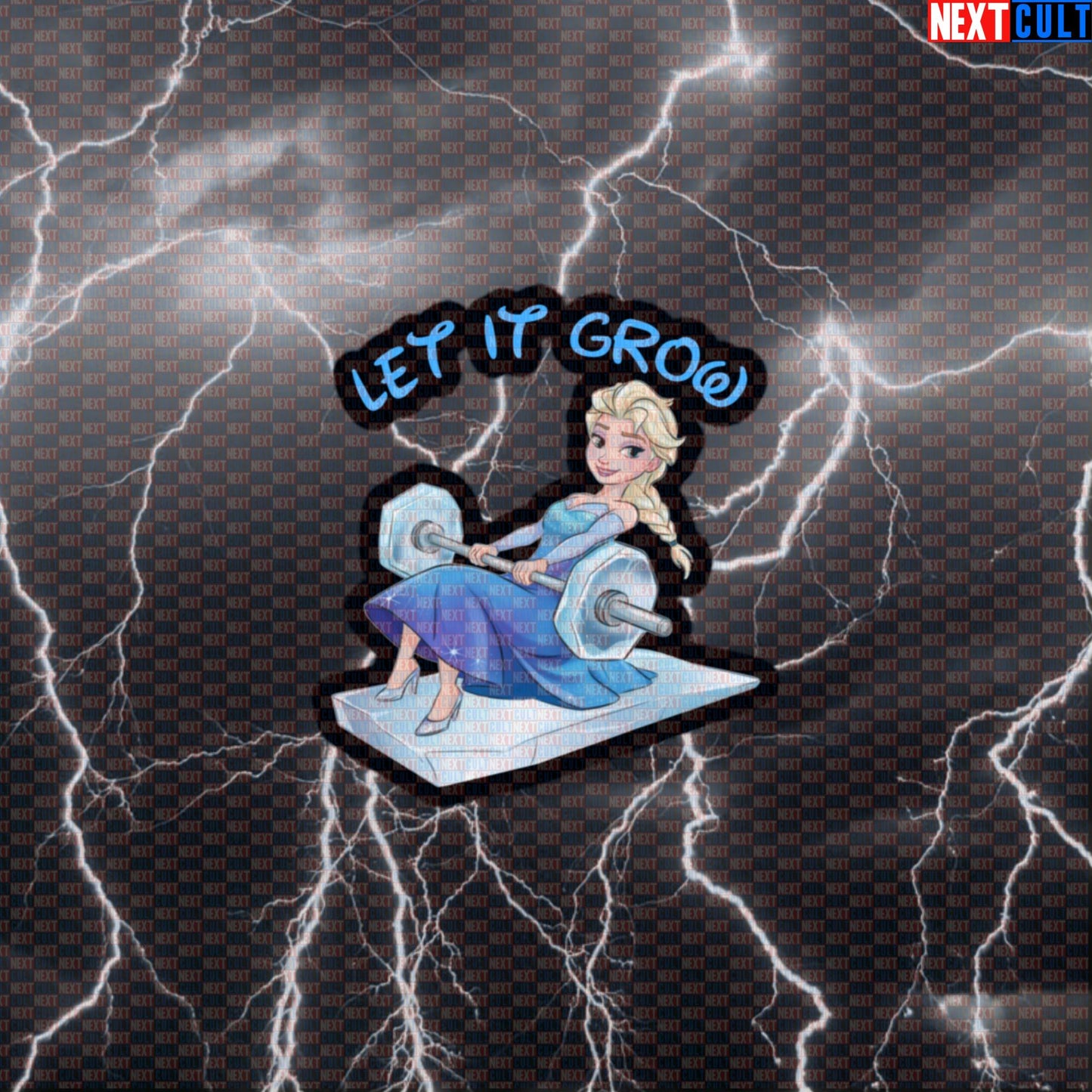 Let It Grow Gym Sticker | Funny Booty Builder Workout Decal | Hip Thrust Fitness Meme Sticker For Women Default Title Bodybuilding Films Fitness Frozen Gym Leg Day Powerlifting Workout Next Cult Brand