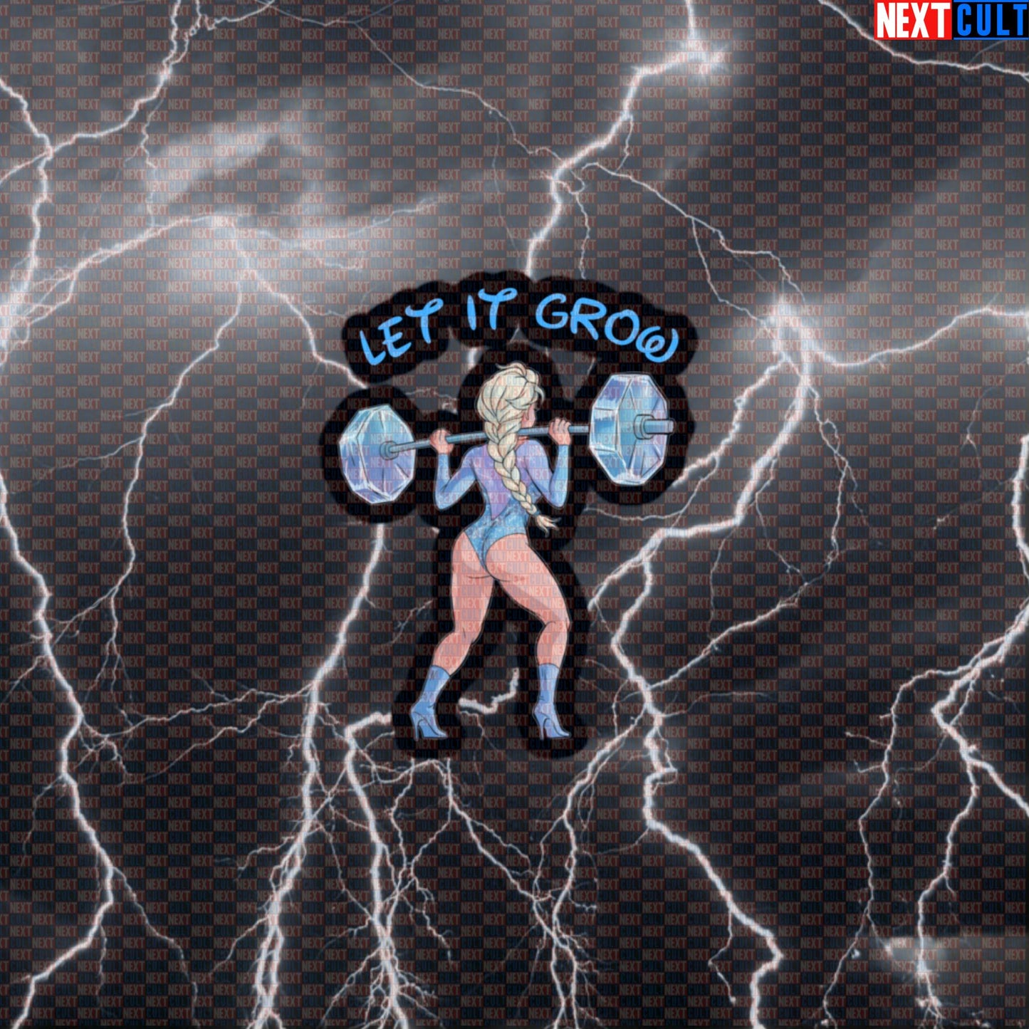 Let It Grow Gym Sticker | Funny Booty Building Workout Decal For Water Bottles & Gym Gear | Fitness Meme Default Title Bodybuilding Films Fitness Frozen Gym Leg Day Powerlifting Workout Next Cult Brand