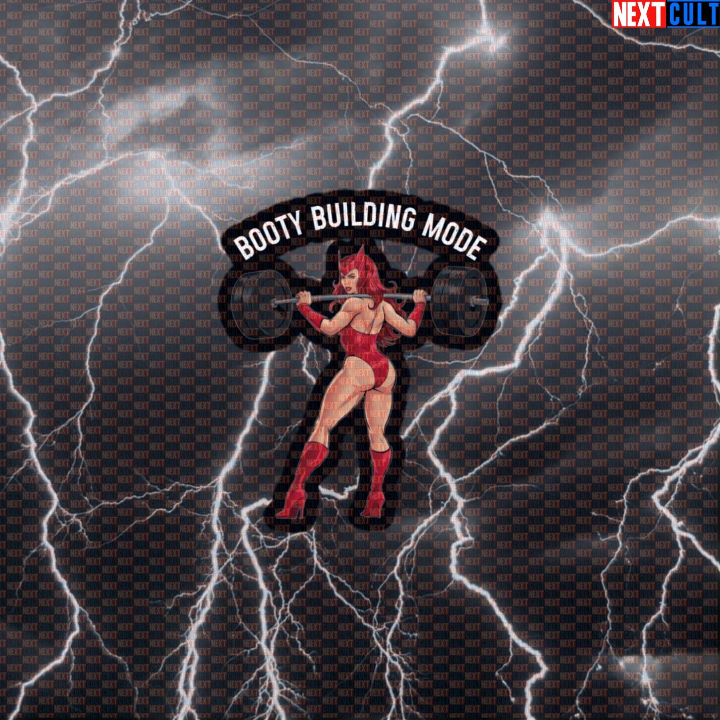 Booty Building Mode Gym Sticker | Funny Gym Witch Workout Decal For Water Bottles & Fitness Gear Default Title Avengers Bodybuilding Films Fitness Gym Leg Day Powerlifting Superheroes Workout Next Cult Brand