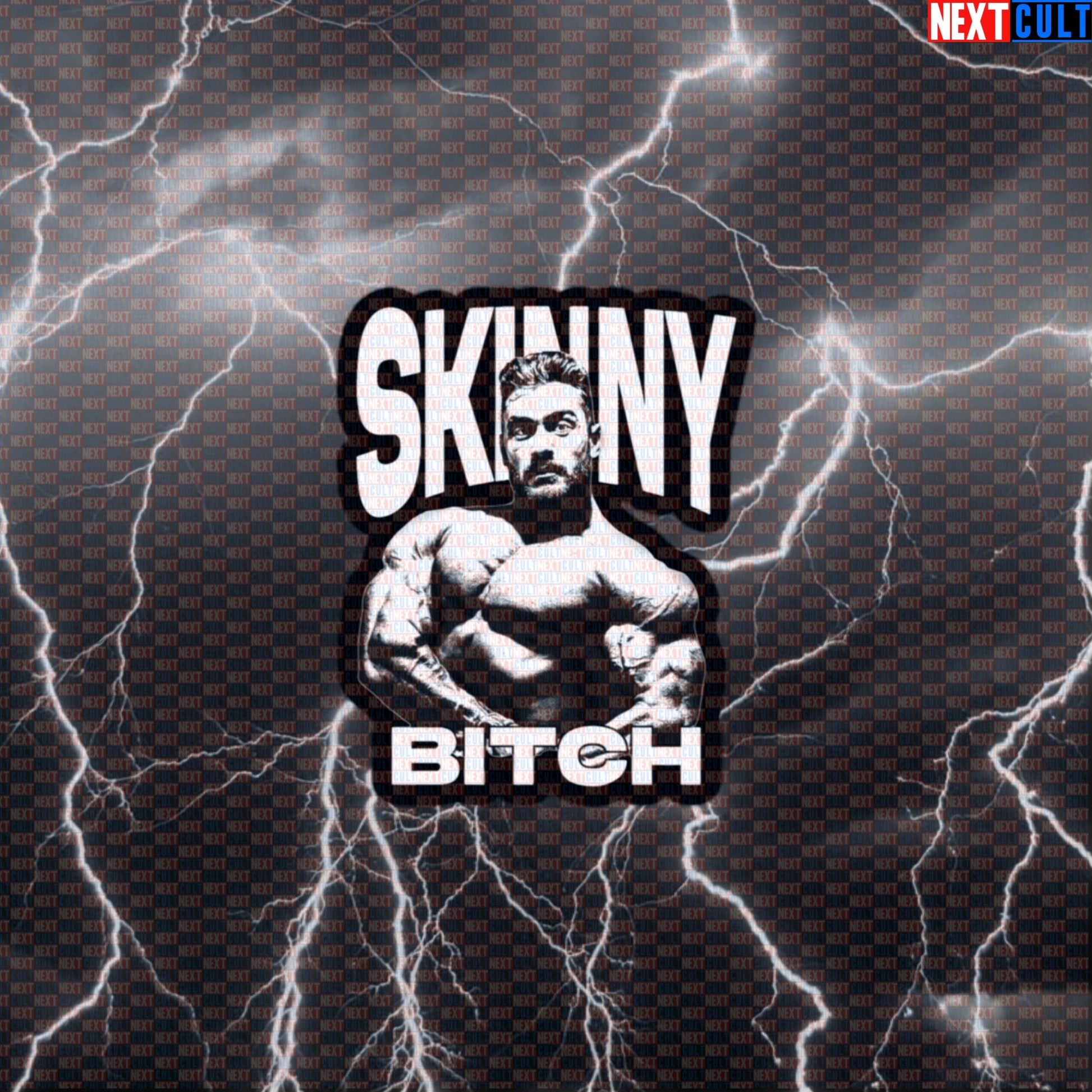 Skinny Bitch Chris Bumstead Gym Sticker | Funny CBUM Bodybuilding Meme Decal for Water Bottles & Gear Default Title Stickers Bodybuilding Chris Bumstead Fitness Gym Workout Next Cult Brand