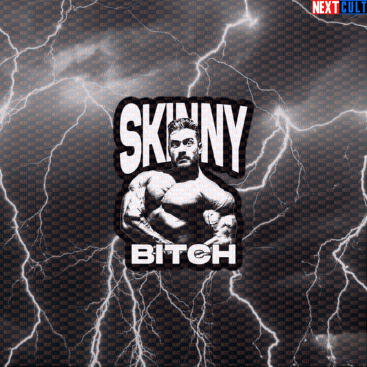 Skinny Bitch Chris Bumstead Gym Sticker | Funny CBUM Bodybuilding Meme Decal for Water Bottles & Gear Default Title Stickers Bodybuilding Chris Bumstead Fitness Gym Workout Next Cult Brand