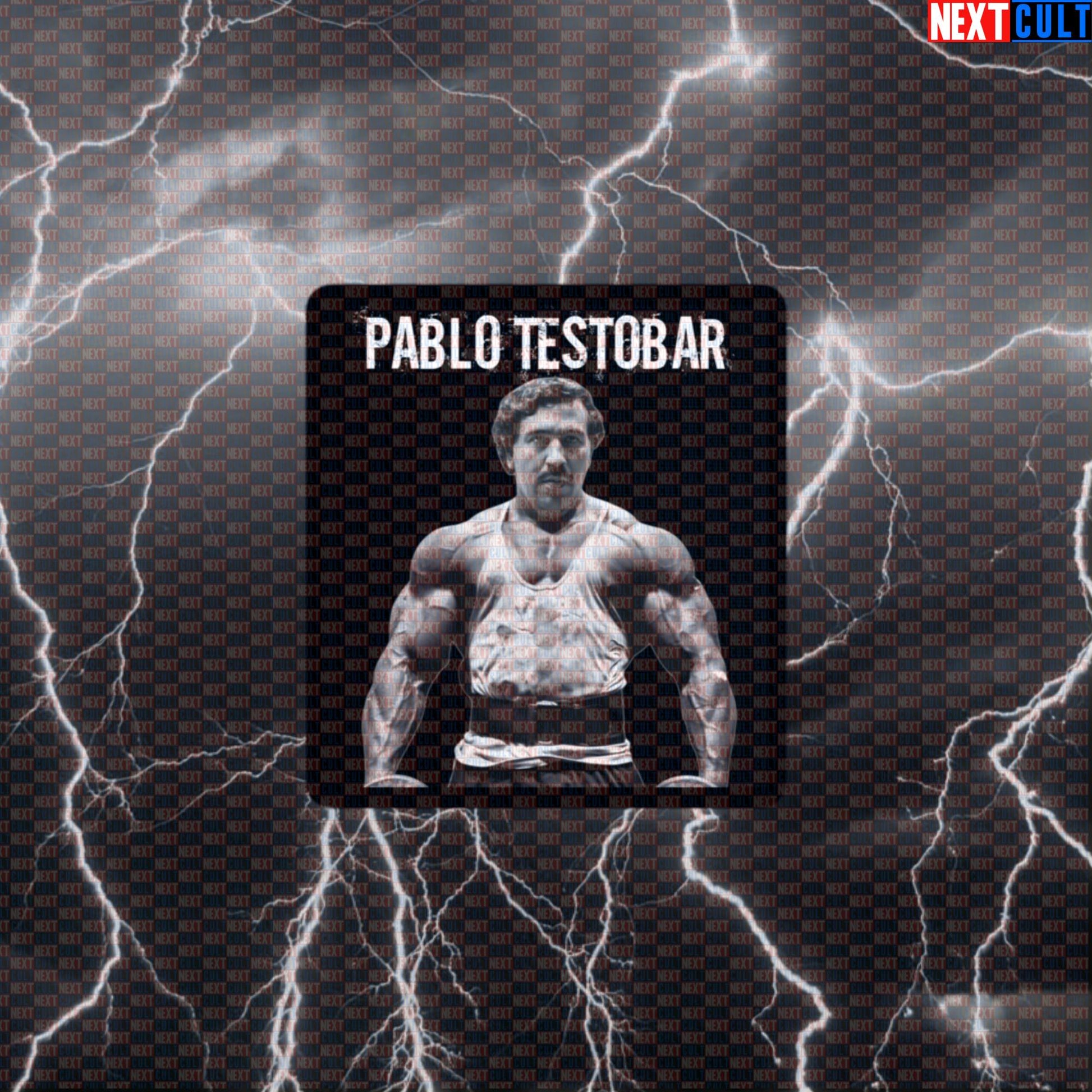 Pablo Testobar Gym Sticker | Funny Workout Decal for Water Bottles & Gym Equipment | Fitness Meme Sticker Default Title Bodybuilding Fitness Gym Natty Workout Next Cult Brand