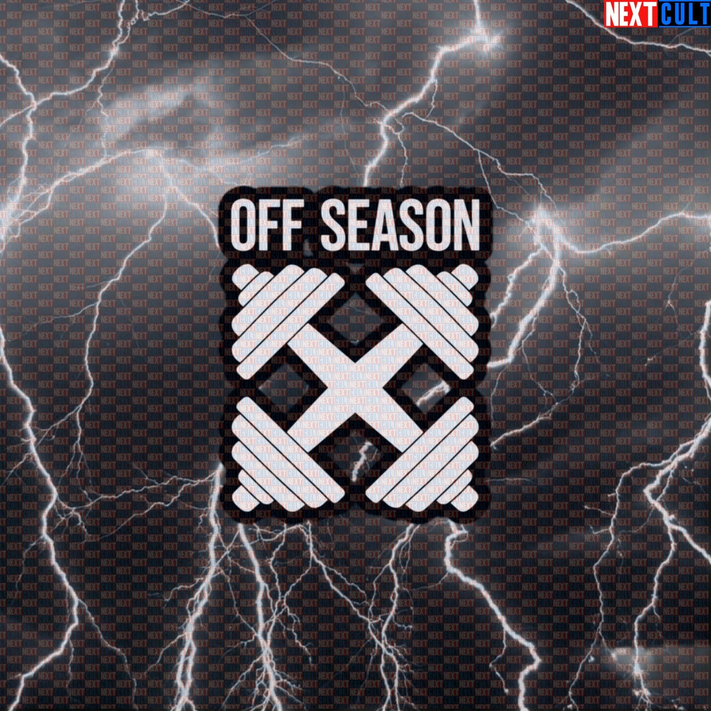 Off-Season Rest Day Gym Sticker | Funny Workout Decal for Water Bottles & Gym Gear | Bodybuilding Meme Sticker Default Title Bodybuilding Fitness Gym Powerlifting Workout Next Cult Brand