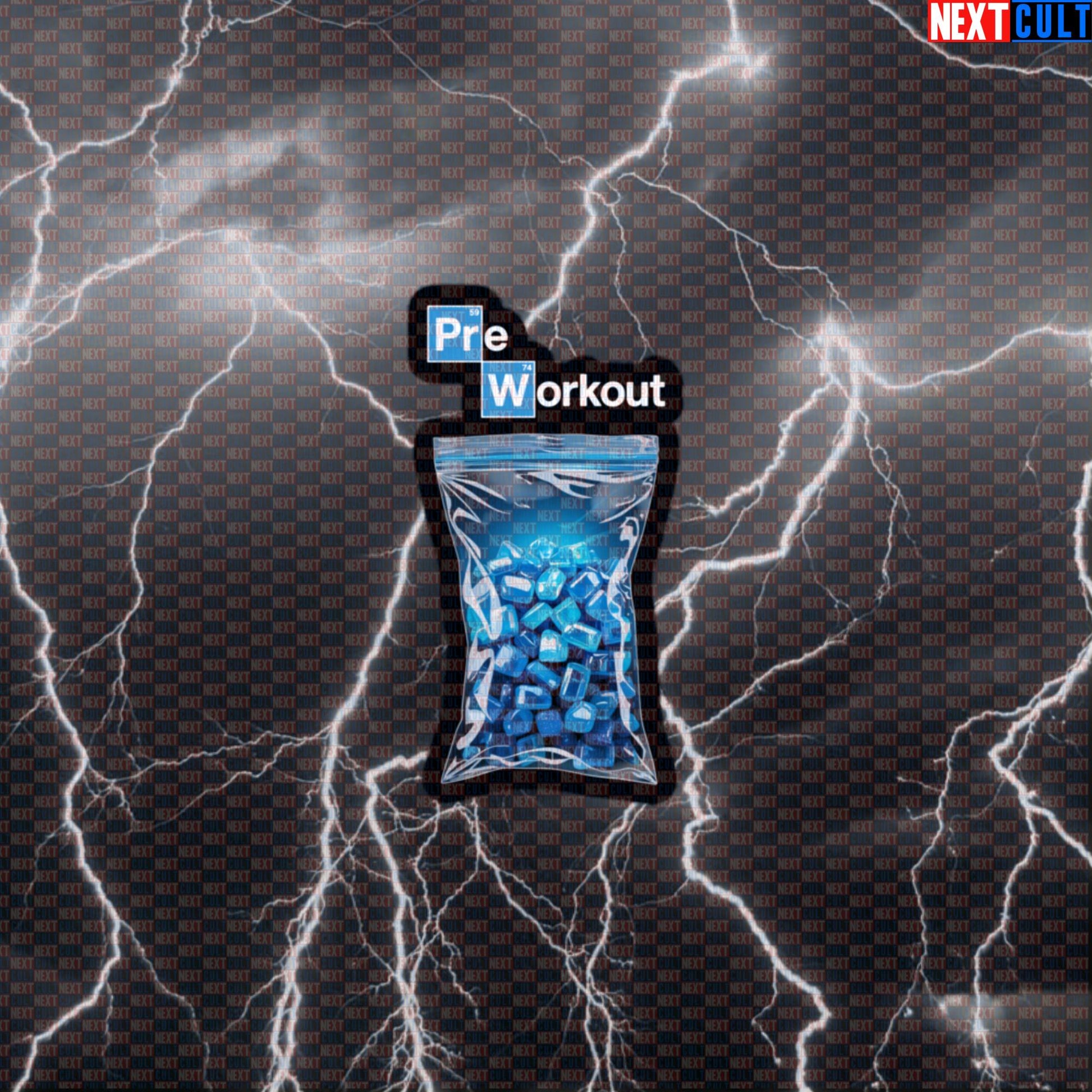 Pre-Workout Gym Sticker | Funny Blue Crystal Fitness Decal For Water Bottles & Gym Equipment Default Title Stickers Bodybuilding Breaking Bad Fitness Gym Powerlifting TV Workout Next Cult Brand
