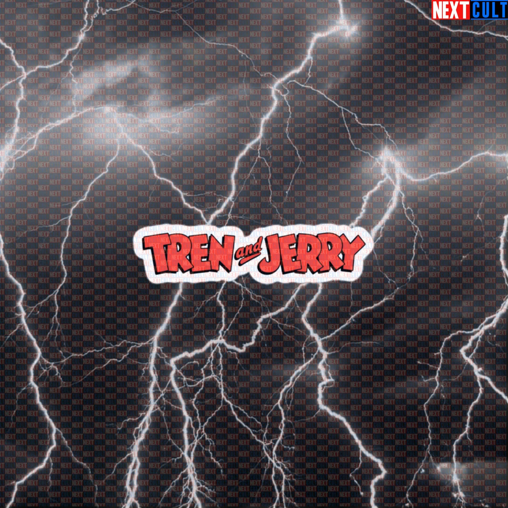 Tren & Jerry Gym Meme Sticker | Not Natty Bodybuilding Decal For Lifters Default Title Bodybuilding Fitness Gym Powerlifting Steroids TV Workout Next Cult Brand