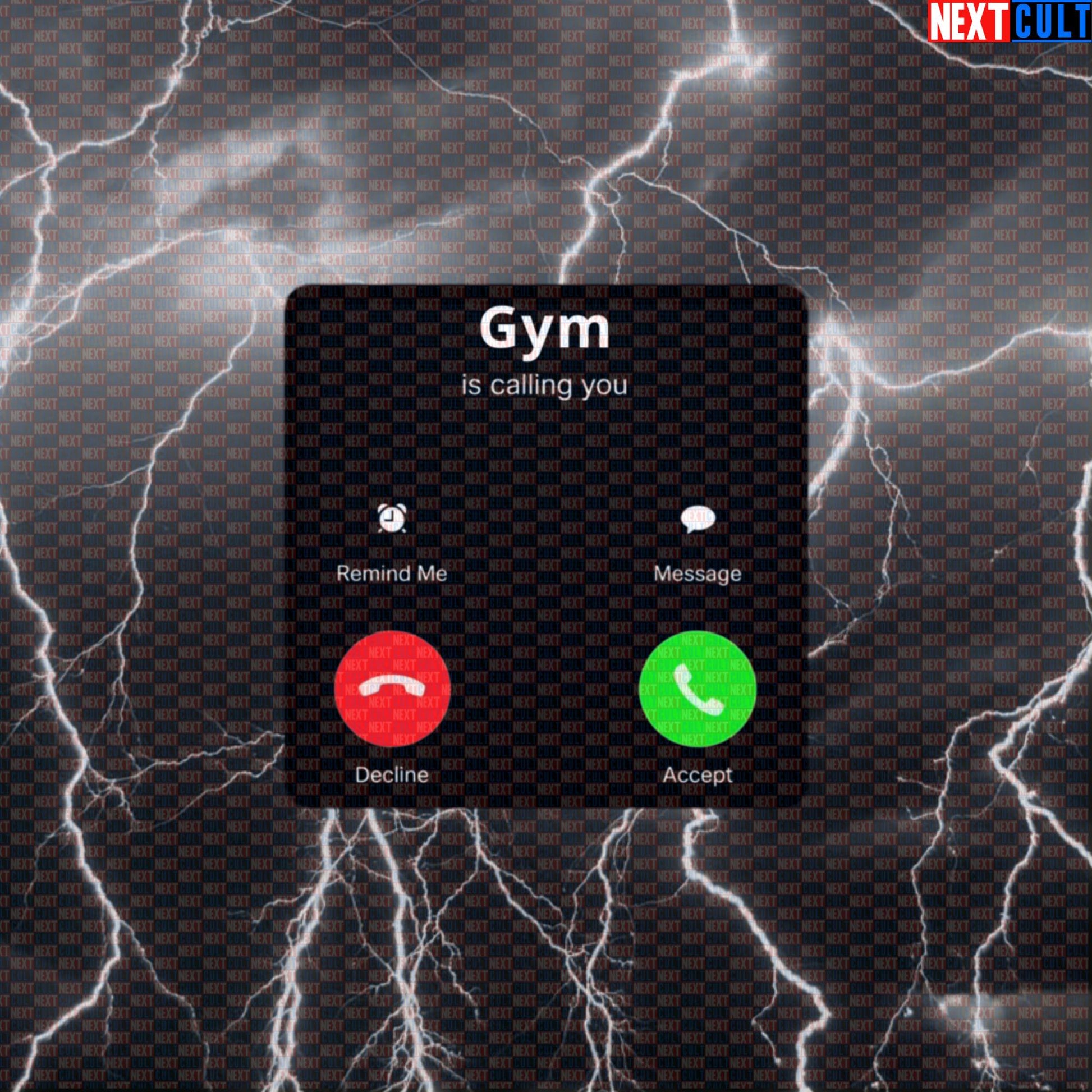 Gym Is Calling Funny Sticker | Answer Decline Workout Decal For Water Bottles & Gym Gear Default Title Stickers Bodybuilding Fitness Gym Powerlifting Workout Next Cult Brand