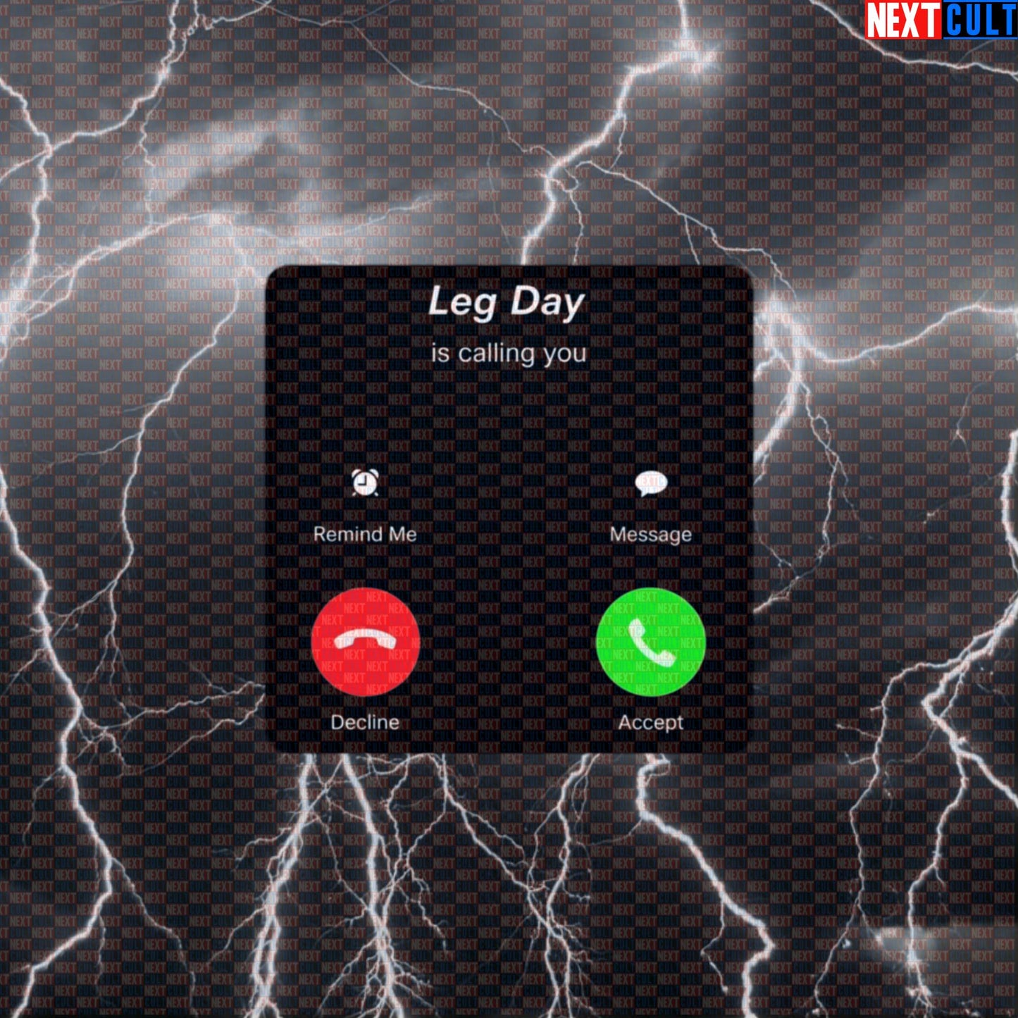 Leg Day Is Calling You Gym Sticker | Funny Workout Decal for Water Bottles & Gym Equipment Default Title Bodybuilding Fitness Gym Leg Day Powerlifting Workout Next Cult Brand