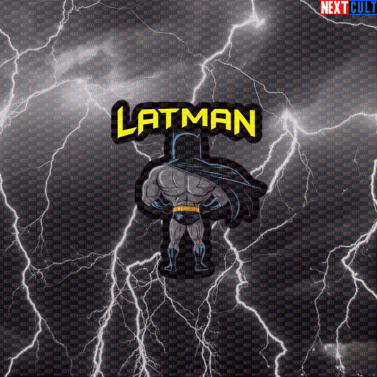 Lat Man Big Back Sticker - Funny Gym Decal for Lifters with Huge Lats - Workout Meme Sticker for Back Day Motivation Default Title Batman Bodybuilding Films Fitness Gym Justice League Superheroes Workout Next Cult Brand