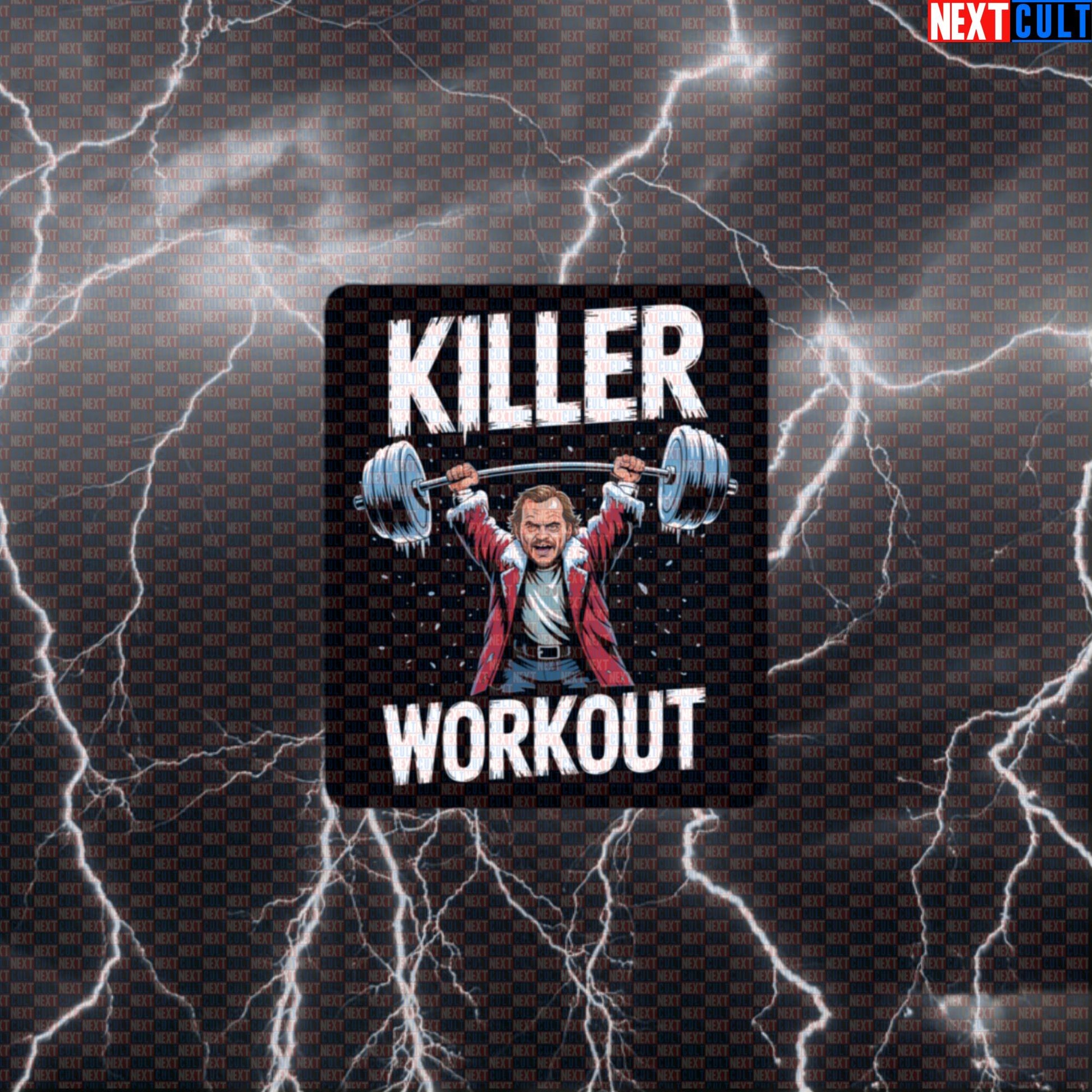 Killer Workout Horror Gym Sticker | Scary The Shining Pumpkin Decal | Funny Halloween Workout Sticker Default Title Films Fitness Gym Halloween Powerlifting Workout Next Cult Brand