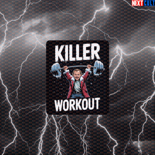 Killer Workout Horror Gym Sticker | Scary The Shining Pumpkin Decal | Funny Halloween Workout Sticker Default Title Films Fitness Gym Halloween Powerlifting Workout Next Cult Brand