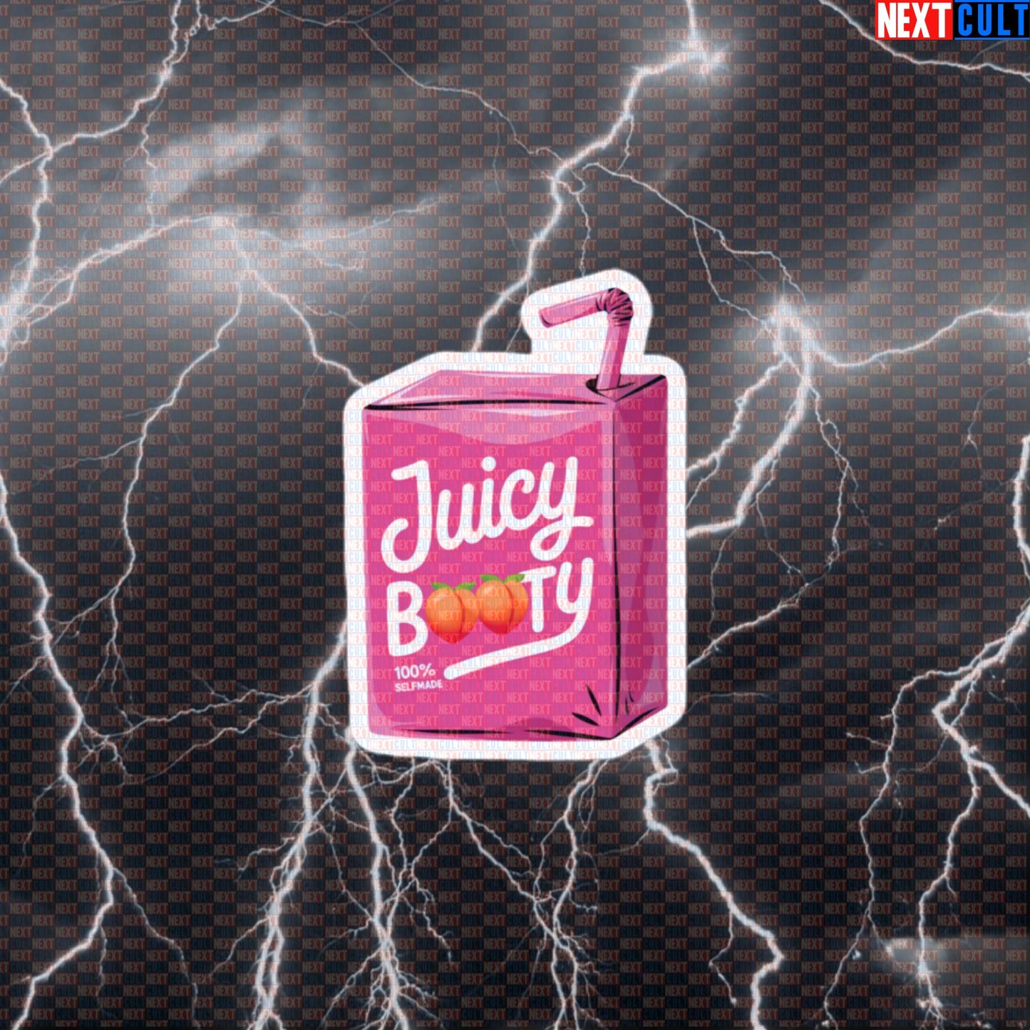 Juicy Booty Gym Sticker | Funny Booty Builder Workout Decal for Water Bottles & Gym Equipment Default Title Stickers Bodybuilding Fitness Gym Leg Day Workout Next Cult Brand