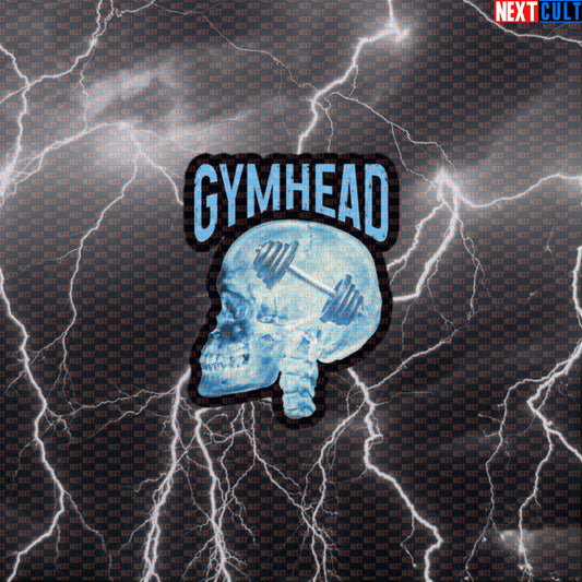 Gymhead Funny Workout Sticker | Lifting Is On My Mind Gym Decal | Skull Design Fitness Meme Sticker Default Title Bodybuilding Fitness Gym Powerlifting Workout Next Cult Brand