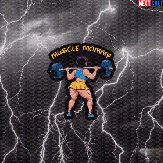 Funny Muscle Mommy Gym Sticker: Squats & Snow White Booty Motivational Decal Default Title Stickers Bodybuilding Films Fitness Gym Leg Day Powerlifting Workout Next Cult Brand