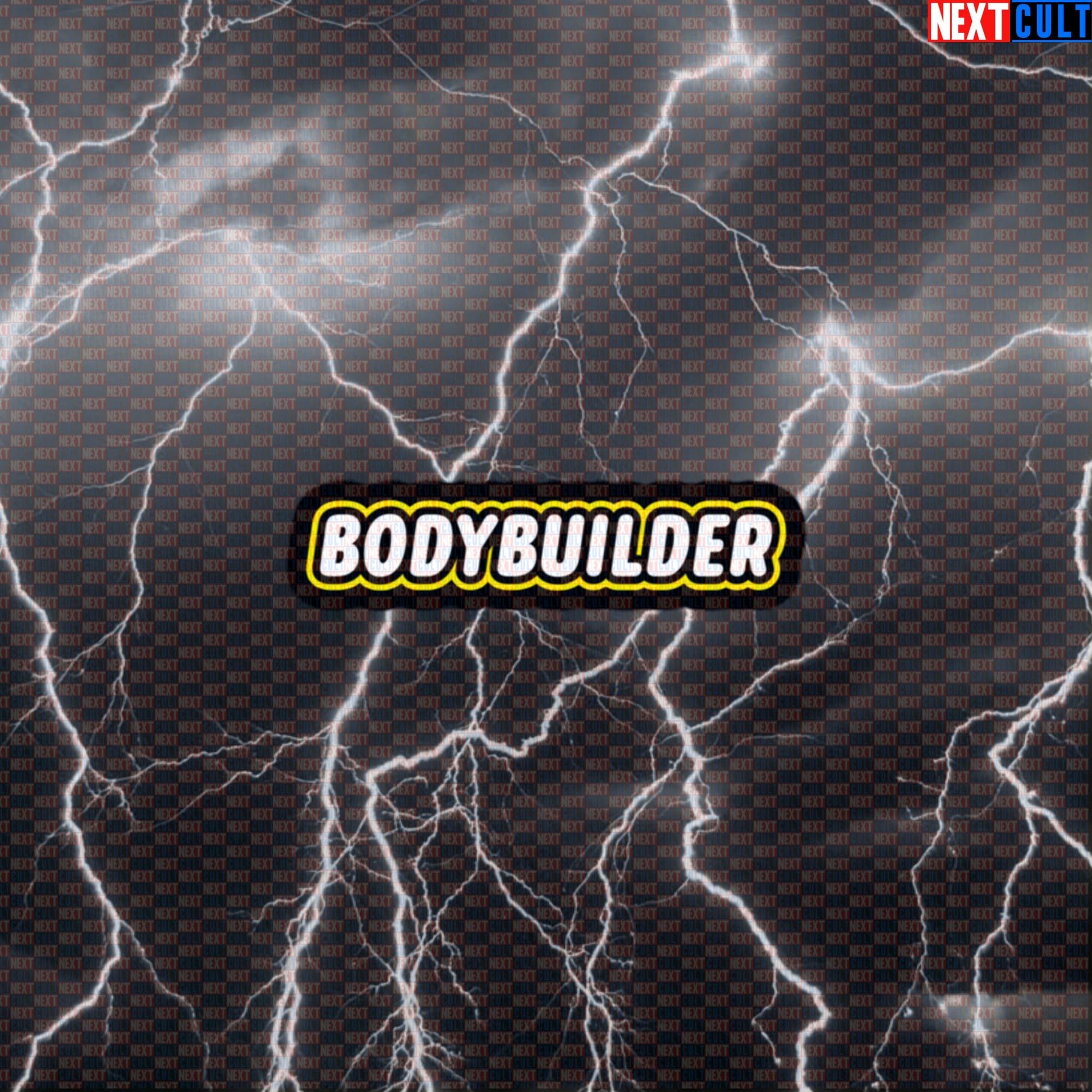 Bodybuilder LEGO Gym Sticker | Funny Workout Decal for Water Bottles & Gym Gear | Fitness Meme Sticker Default Title Stickers Bodybuilding Fitness Gym LEGO Workout Next Cult Brand