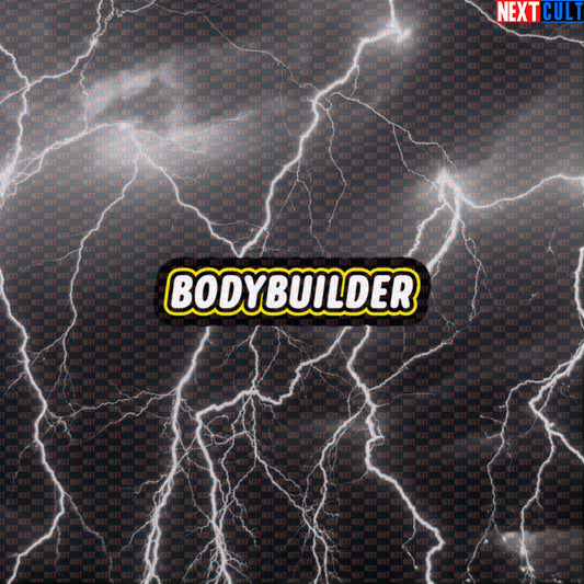 Bodybuilder LEGO Gym Sticker | Funny Workout Decal for Water Bottles & Gym Gear | Fitness Meme Sticker Default Title Stickers Bodybuilding Fitness Gym LEGO Workout Next Cult Brand