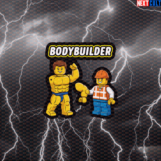 Body Under Construction Gym Sticker | LEGO Bodybuilding Meme Decal For Water Bottles & Gym Gear Default Title Stickers Bodybuilding Fitness Gym LEGO Workout Next Cult Brand