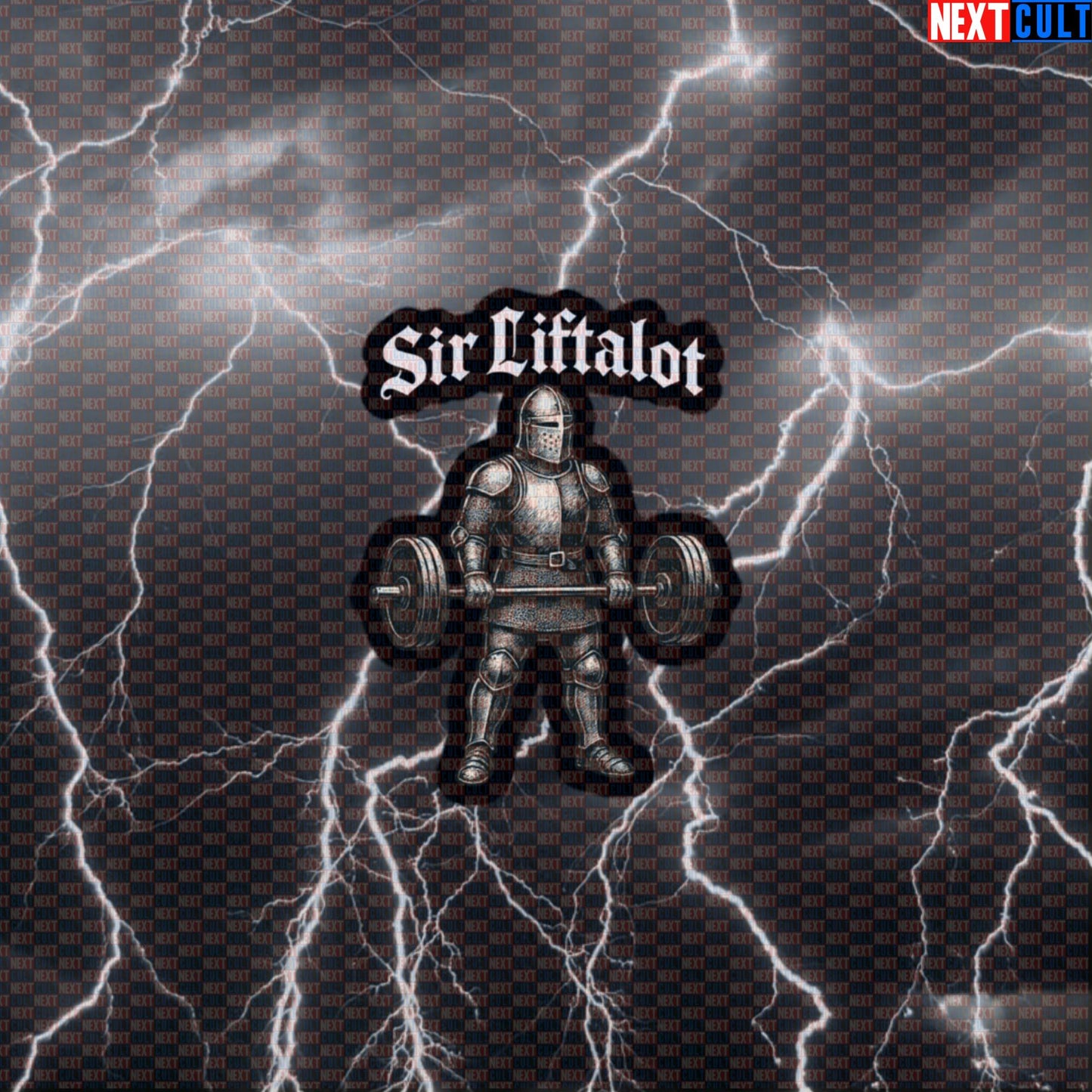 Sir Liftalot Gym Sticker | Funny Medieval Knight Lifting Meme Decal For Lifters Default Title Stickers Bodybuilding Fitness Gym Powerlifting Workout Next Cult Brand