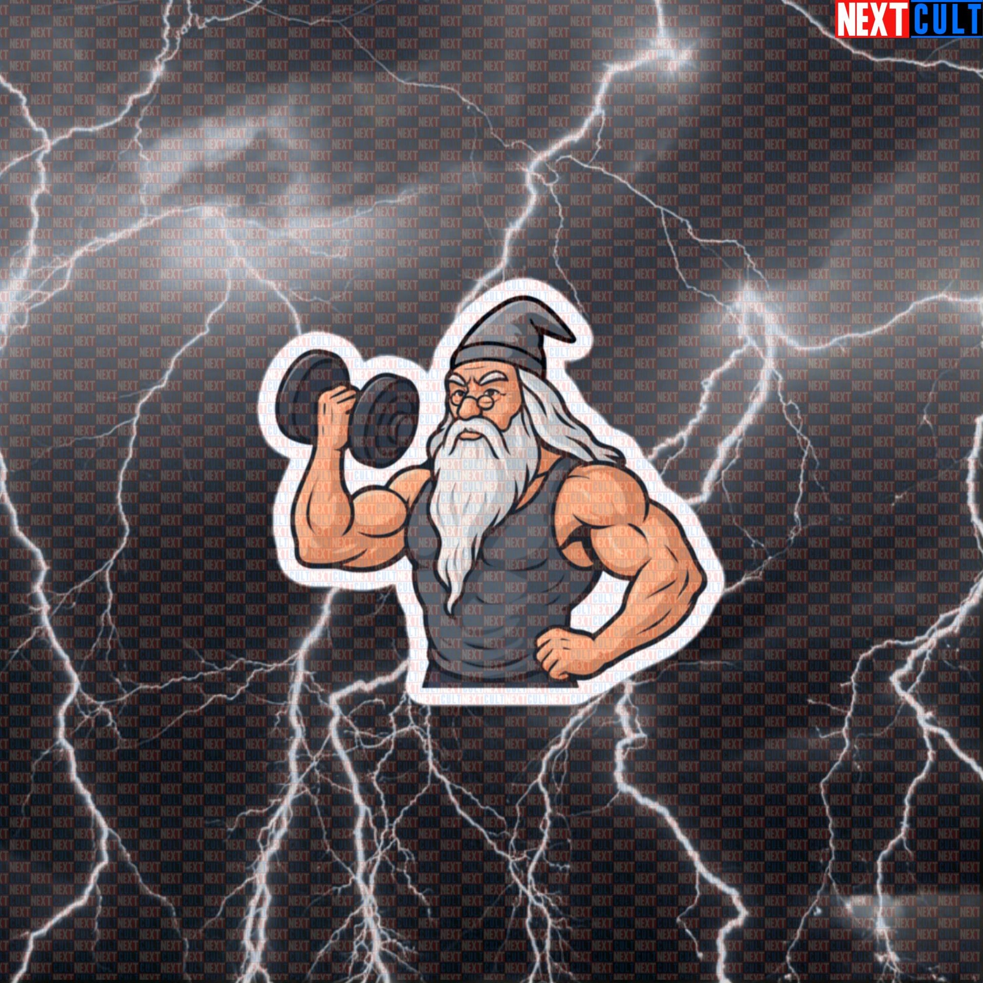 Dumbbelldore Funny Gym Sticker | Swole Wizard Workout Decal | Harry Potter Lifting Meme Default Title Stickers Bodybuilding Books Films Fitness Gym Harry Potter Workout Next Cult Brand