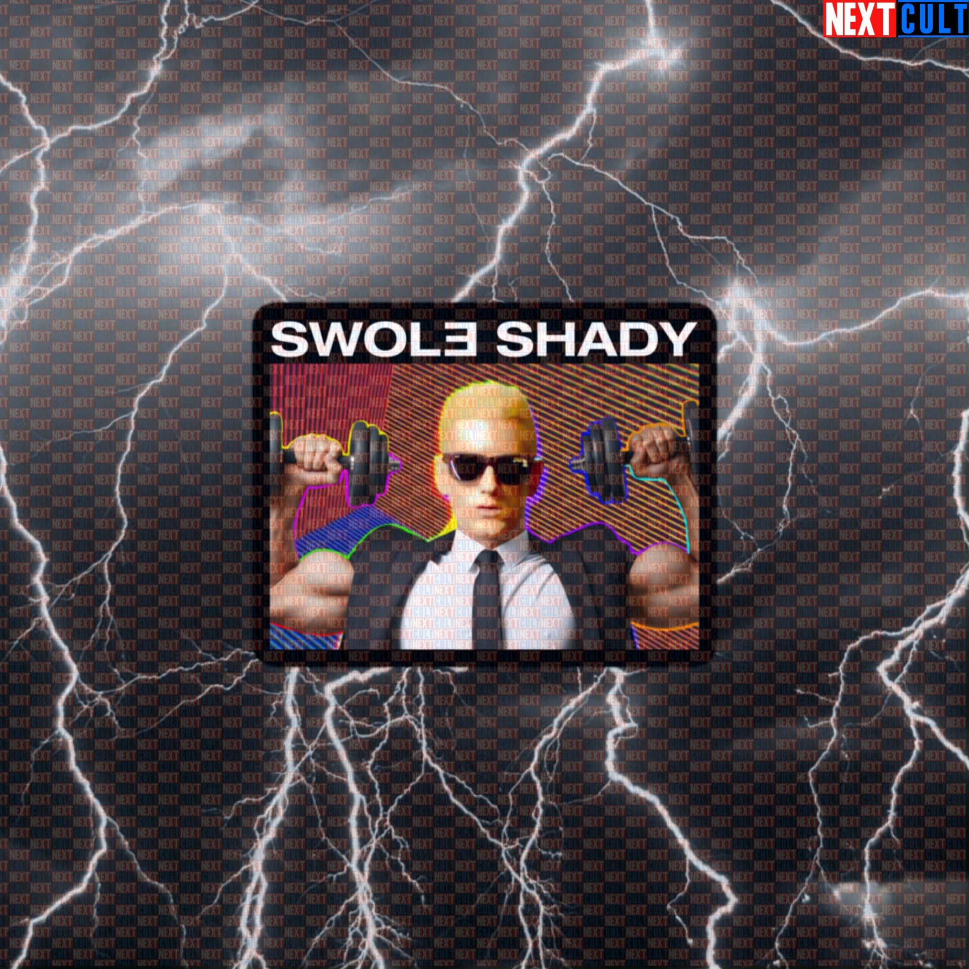 Swole Shady Funny Gym Sticker | Rap Music Parody Decal For Lifters Default Title Stickers Bodybuilding Eminem Fitness Gym Hip Hop Workout Next Cult Brand