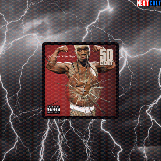 Get Ripped Or Die Tryin' Gym Meme Sticker | 50 Cent Album Parody Workout Decal Default Title Stickers 50 Cent Bodybuilding Fitness Gym Hip Hop Workout Next Cult Brand