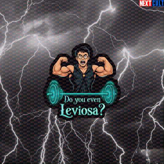 You're A Lifter Harry Gym Sticker | Do You Even Leviosa? Funny Workout Decal Default Title Bodybuilding Books Films Fitness Gym Harry Potter Powerlifting Workout Next Cult Brand