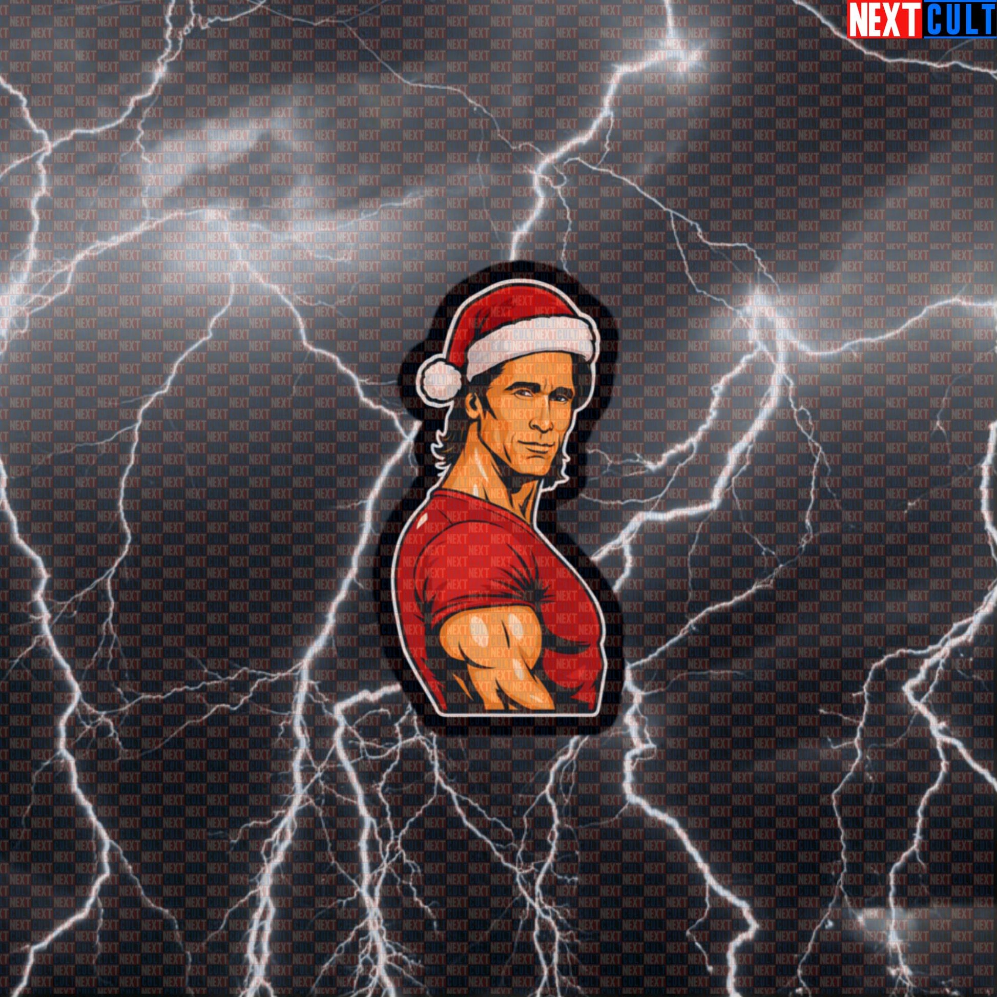 Swole Santa Christmas Gym Sticker | Funny Mike O'Hearn Meme Workout Decal | Festive Fitness Sticker Default Title Stickers Bodybuilding Christmas Fitness Gym Mike O'Hearn Workout Next Cult Brand