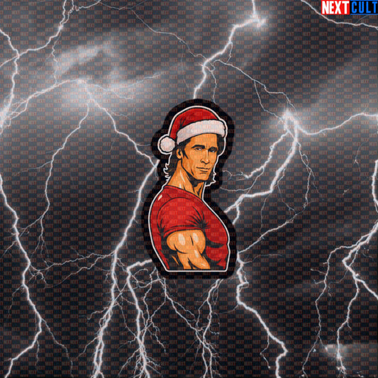 Swole Santa Christmas Gym Sticker | Funny Mike O'Hearn Meme Workout Decal | Festive Fitness Sticker Default Title Stickers Bodybuilding Christmas Fitness Gym Mike O'Hearn Workout Next Cult Brand