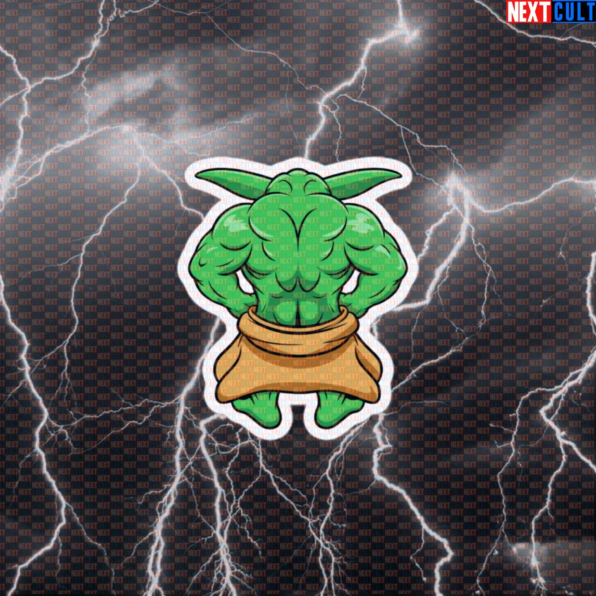 Train Back You Must Gym Sticker | Funny Yoda Bodybuilding Meme Decal | Star Wars Workout Sticker Default Title Bodybuilding Films Fitness Gym Star Wars Workout Yoda Next Cult Brand