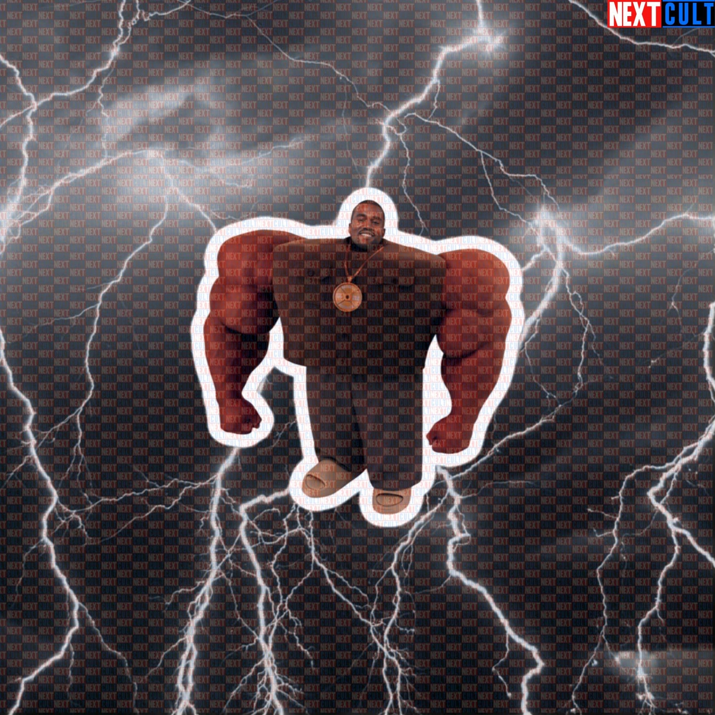 I Love It Big Pump Kanye Gym Meme Sticker | Funny Workout Decal for Lifters Default Title Stickers Bodybuilding Fitness Gym Hip Hop Kanye West Workout Next Cult Brand