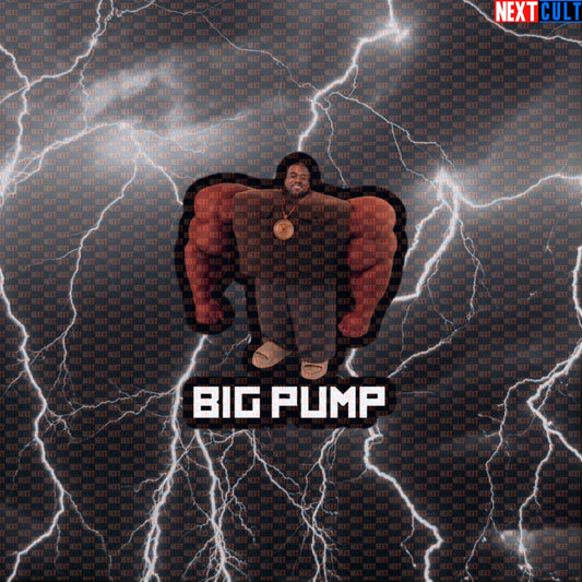 Big Pump Kanye Gym Meme Sticker | I Love It Boxy Parody Workout Decal Default Title Stickers Bodybuilding Fitness Gym Hip Hop Kanye West Workout Next Cult Brand