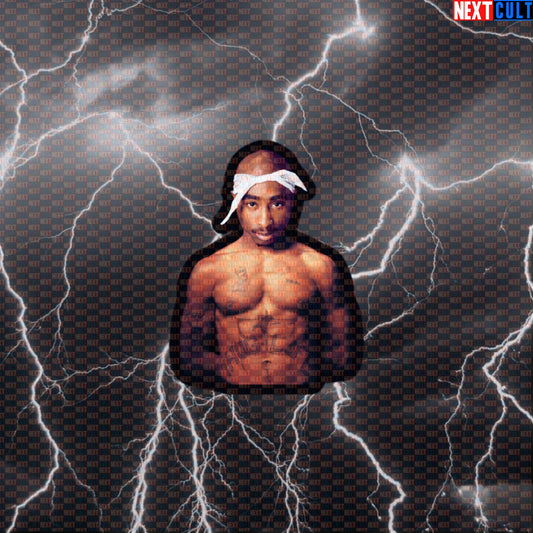 6Pac Shakur Gym Sticker | Funny Workout Decal for Lifters & Six Pack Abs Meme Default Title Stickers 2Pac Bodybuilding Fitness Gym Hip Hop Workout Next Cult Brand