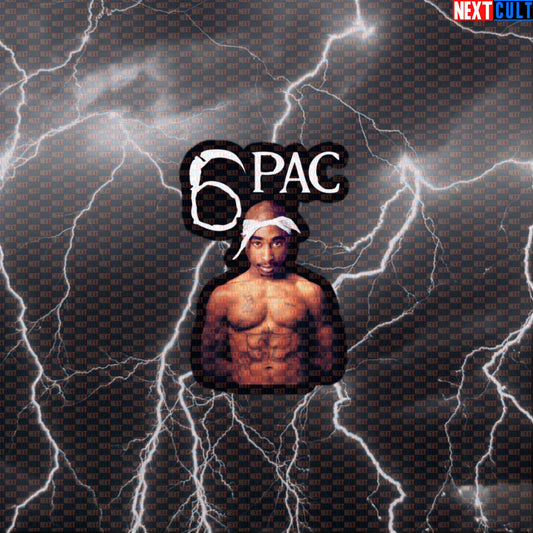 6Pac Shakur All Eyes On My Gains Sticker | Funny Gym Decal for Lifters Default Title Stickers 2Pac Bodybuilding Fitness Gym Hip Hop Workout Next Cult Brand