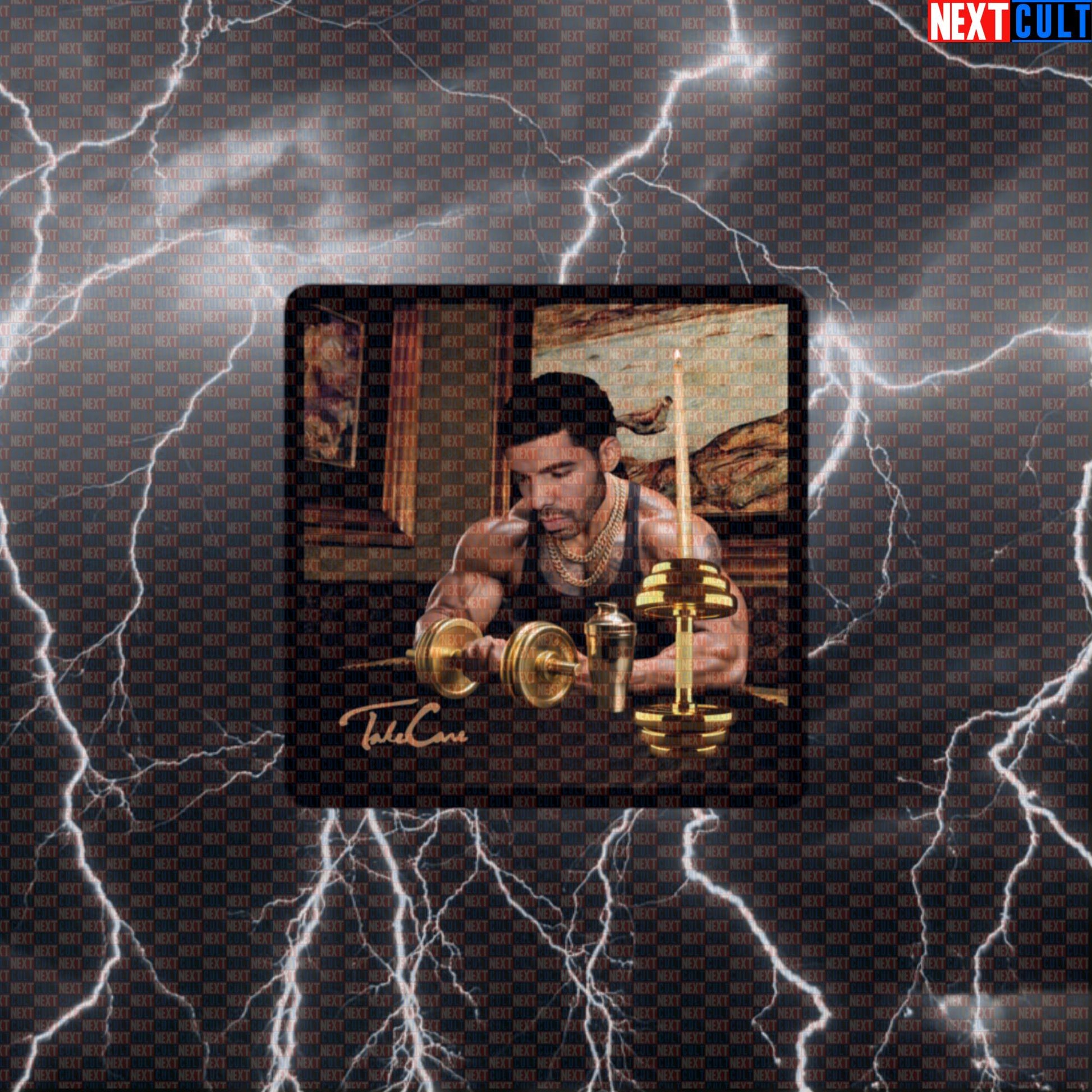 Swole Drake Take Care Gym Sticker | Funny Bodybuilding Meme Decal | Rap Music Parody Sticker Default Title Stickers Bodybuilding Drake Fitness Gym Hip Hop Powerlifting Workout Next Cult Brand