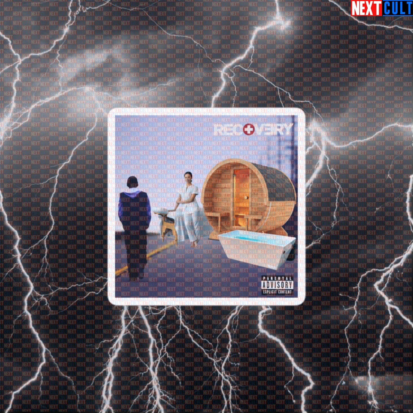 Rap God Recovery Gym Sticker | Funny Workout & Bodybuilding Parody Decal Default Title Stickers Bodybuilding Eminem Fitness Gym Hip Hop Workout Next Cult Brand