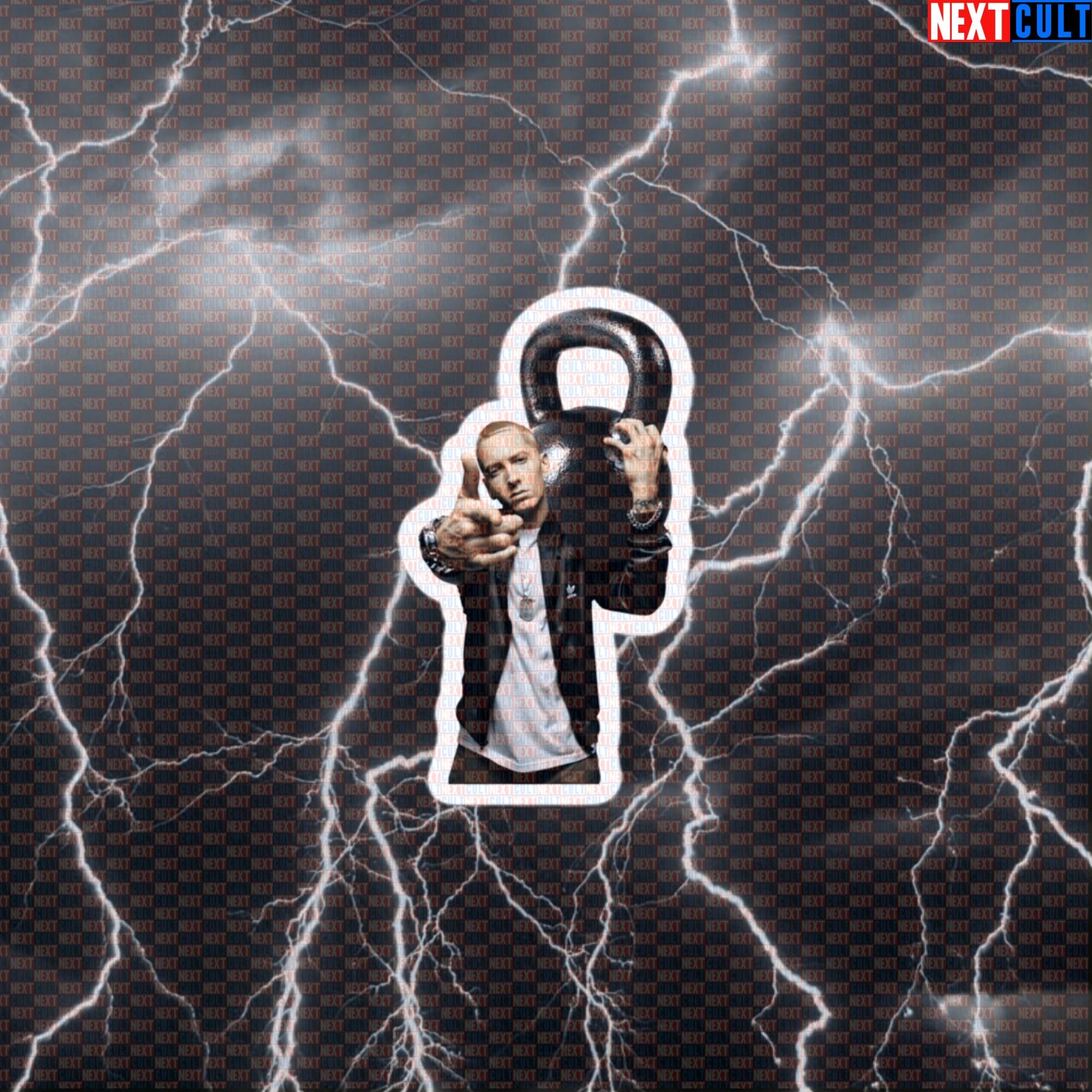 Slim Shady Kettlebell Gym Sticker | Funny Rap God Workout Decal Default Title Stickers Bodybuilding Eminem Fitness Gym Hip Hop Kettlebell Workout Next Cult Brand