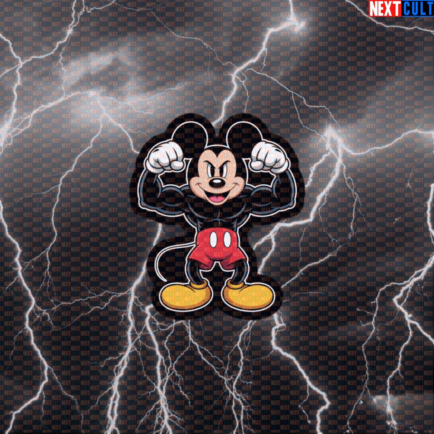 Gym Rat Sticker | Funny Workout Decal for Water Bottles & Gym Gear | Mickey Mouse Fitness Meme Default Title Bodybuilding Fitness Gym Gymrat TV Workout Next Cult Brand