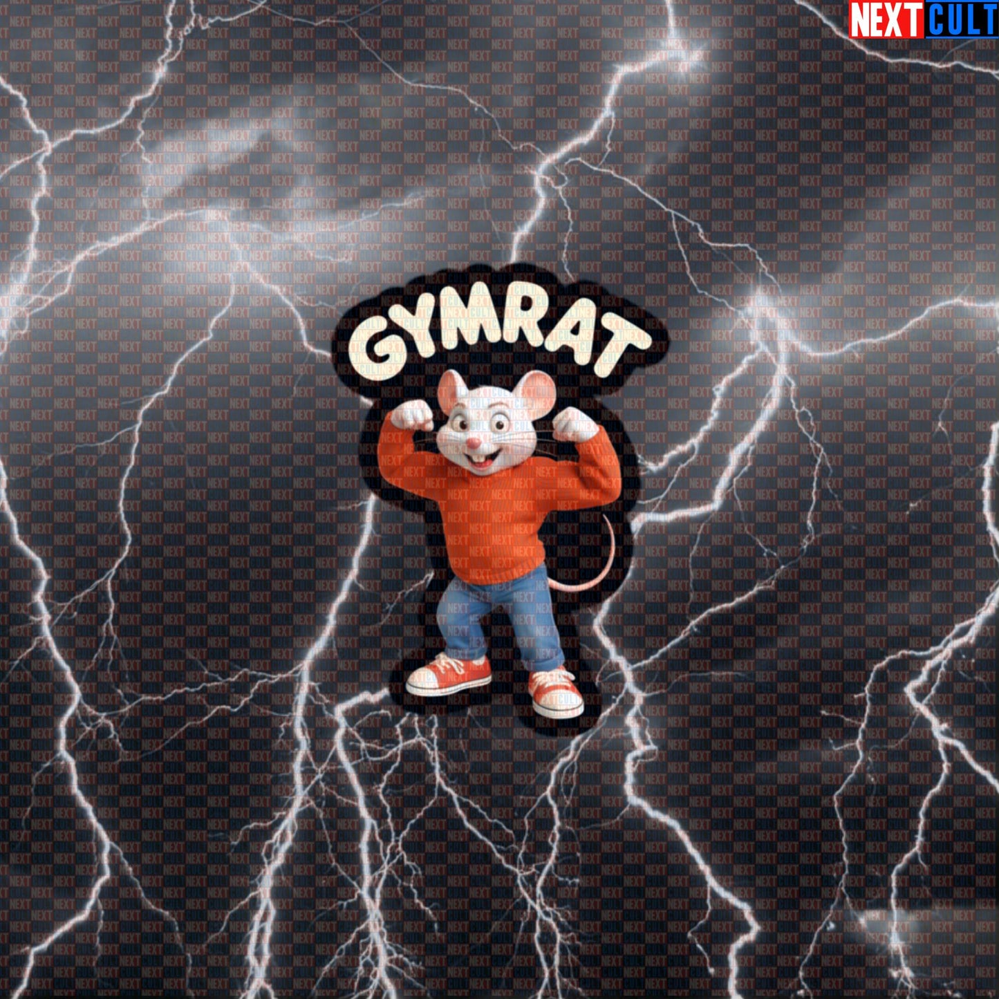 Gym Rat Stuart Little Sticker | Funny Gym Rat Meme Workout Decal | Swole Stuart Little Sticker Default Title Bodybuilding Films Fitness Gym Gymrat Workout Next Cult Brand
