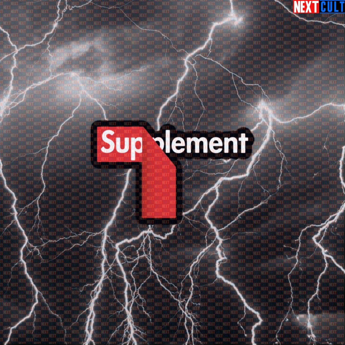 Supplement Lover Gym Sticker | Funny Hypebeast Pre-Workout Meme Decal | Supreme Style Workout Sticker Default Title Bodybuilding Fitness Gym Steroids Workout Next Cult Brand