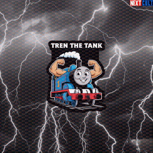 Tren The Tank Gym Sticker | Funny Thomas The Tank Meme Workout Decal | Bodybuilding Meme Sticker Default Title Bodybuilding Fitness Gym Steroids TV Workout Next Cult Brand