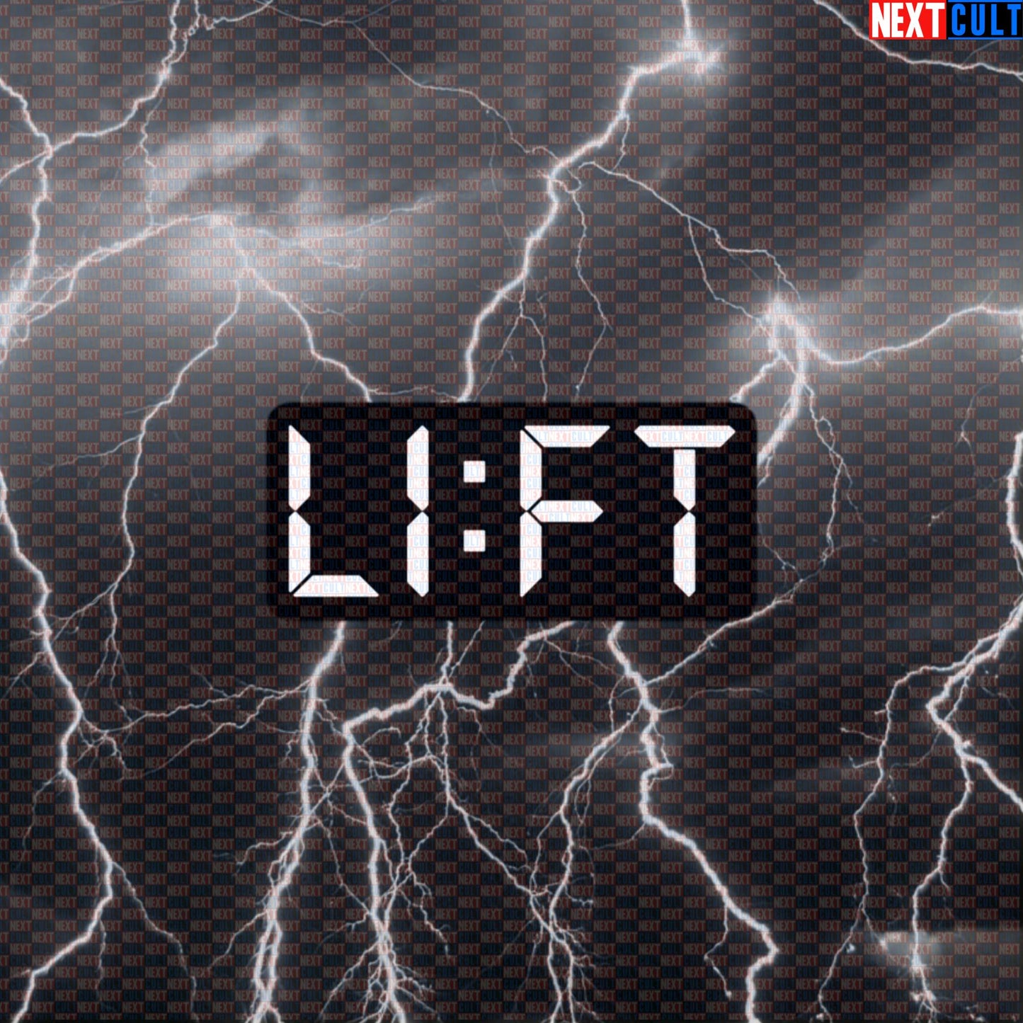 Lift O'Clock Gym Sticker | Funny Workout Decal For Bodybuilding & Powerlifting | Gym Time Meme Sticker Default Title Bodybuilding Fitness Gym Powerlifting Workout Next Cult Brand