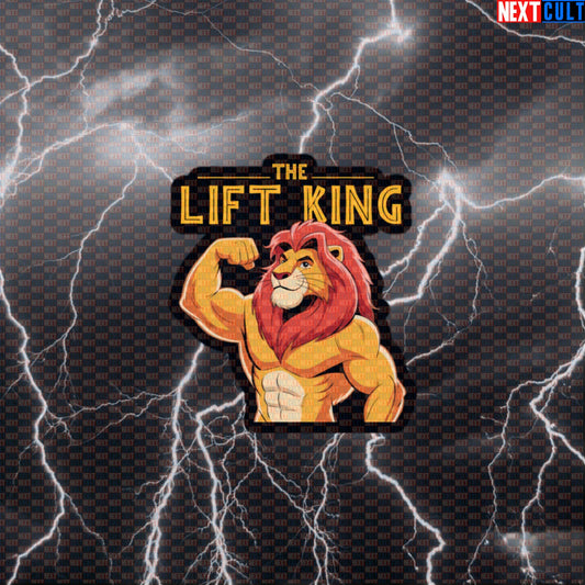 The Lifting King Funny Gym Sticker | Bodybuilding Lion Meme Workout Decal Default Title Bodybuilding Films Fitness Gym Powerlifting Workout Next Cult Brand