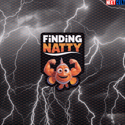 Finding Natty Gym Sticker | Funny Natural Bodybuilding Meme Workout Decal | Natty or Not Sticker Default Title Bodybuilding Films Fitness Gym Natty Steroids Workout Next Cult Brand