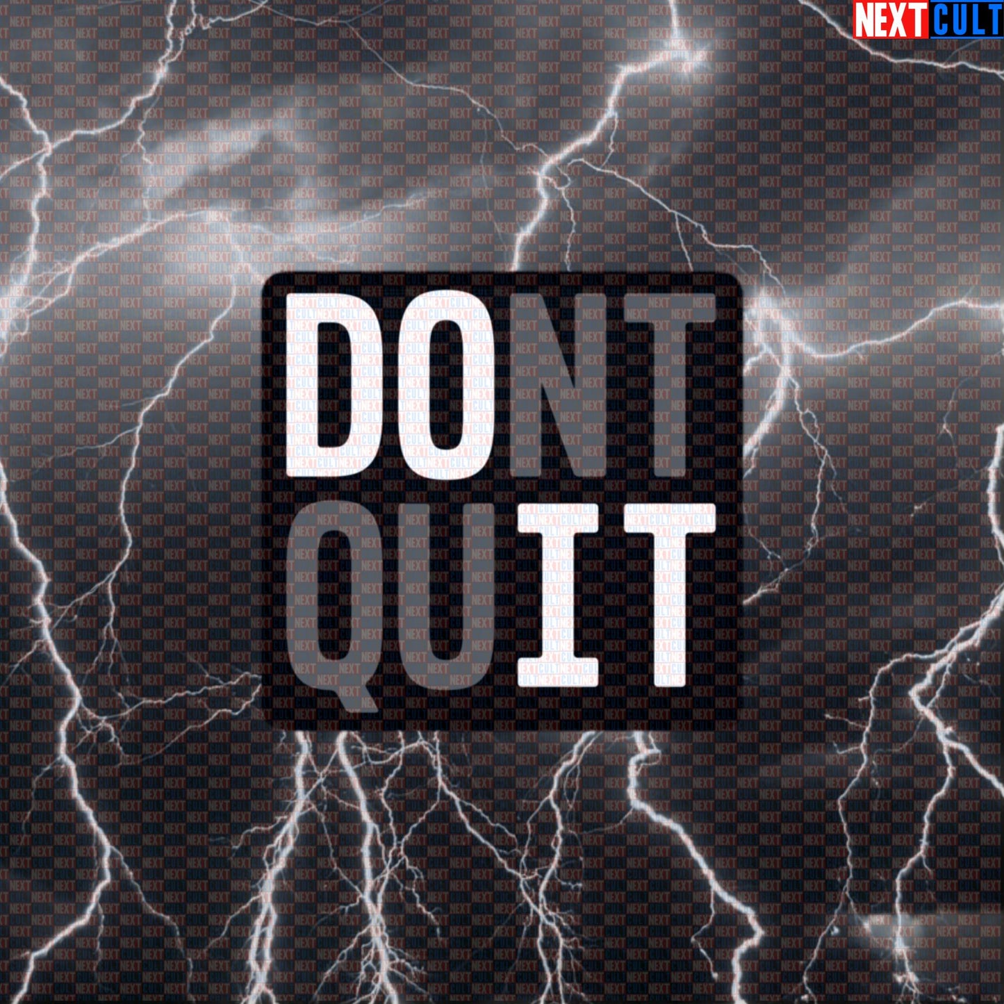 Don't Quit Do It Funny Gym Sticker - Motivational Workout Decal for Gym Bottles & Equipment Default Title Bodybuilding Cardio Fitness Gym Powerlifting Workout Next Cult Brand