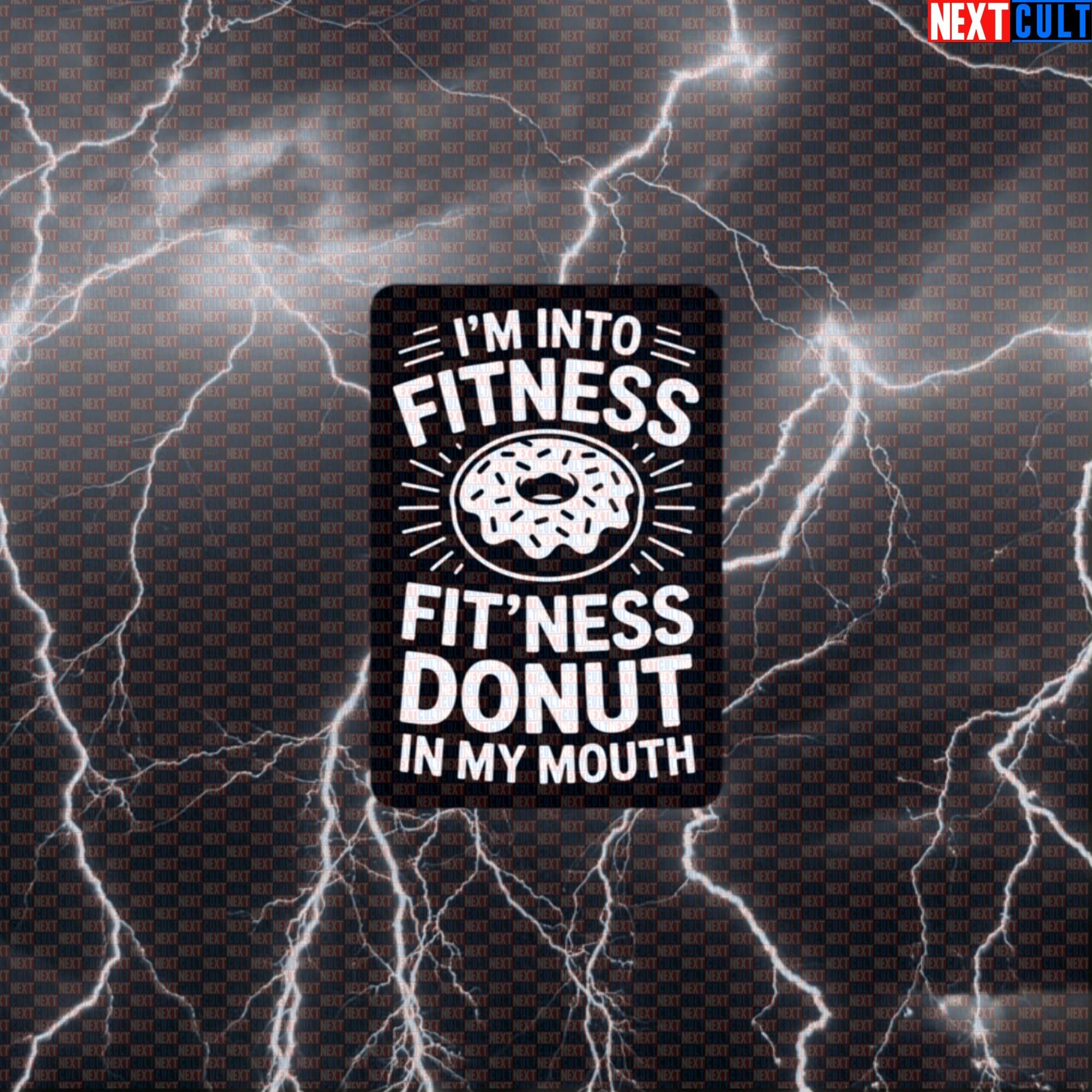 I'm Into Fitness Fitness Donut Sticker - Funny Gym Meme Decal for Water Bottles & Lunchboxes Default Title Stickers Bulking Donuts Fast Food Fitness Gym Workout Next Cult Brand