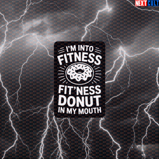 I'm Into Fitness Fitness Donut Sticker - Funny Gym Meme Decal for Water Bottles & Lunchboxes Default Title Stickers Bulking Donuts Fast Food Fitness Gym Workout Next Cult Brand