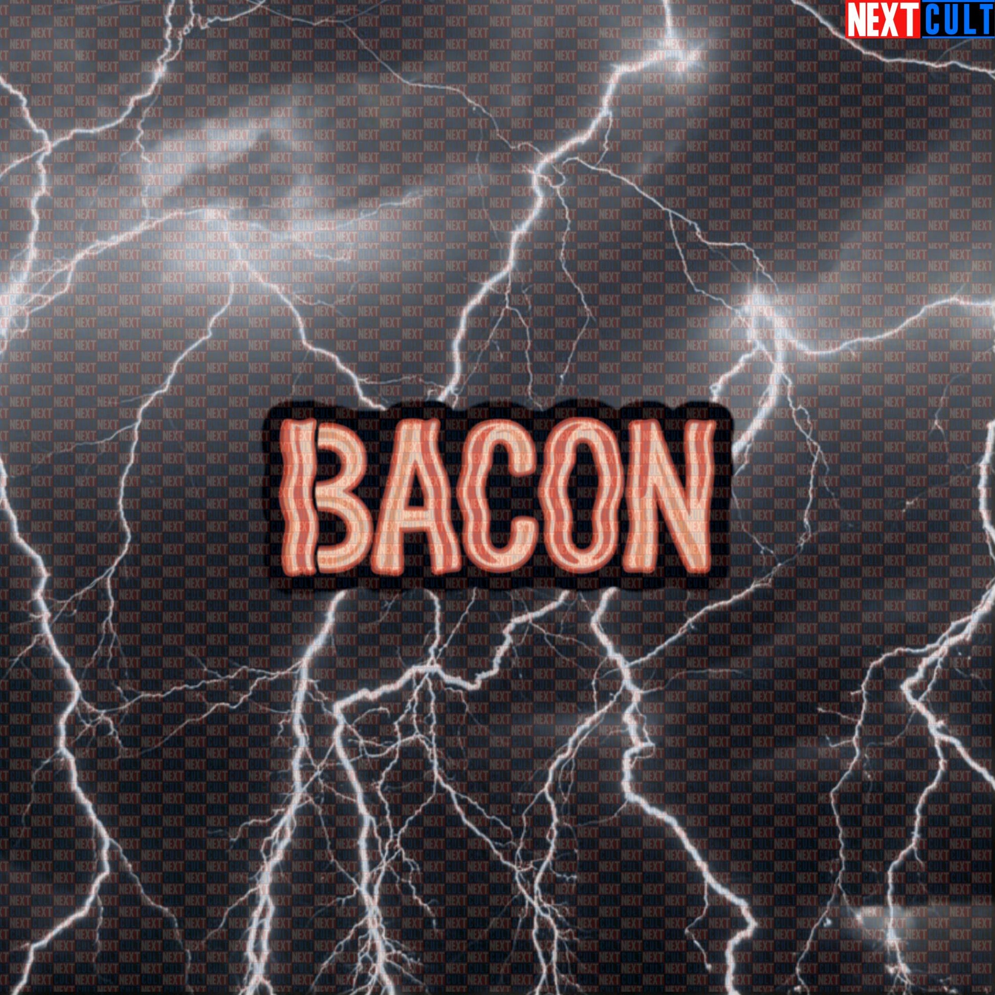 Fueled By Bacon Funny Gym Sticker | Workout & Fitness Decal for Lifters and Gymbro Default Title Stickers Bodybuilding Bulking Fast Food Fitness Gym Workout Next Cult Brand
