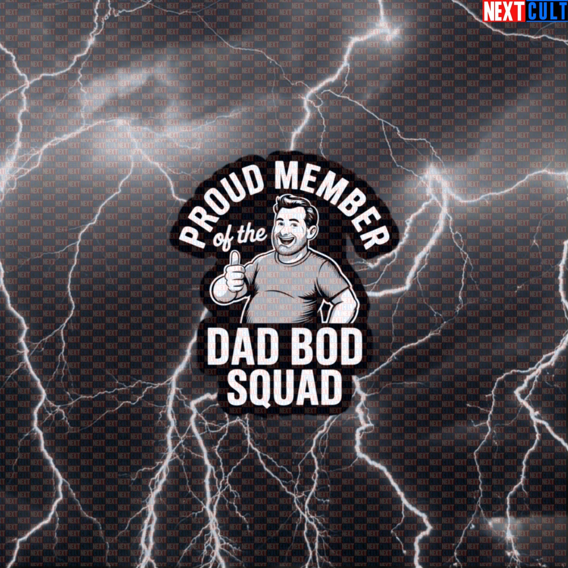 Proud Member of the Dad Bod Squad Funny Gym Sticker - Dad Strength Meme Decal for Water Bottles & Gear Default Title Stickers Father's Day Fitness Gym Workout Next Cult Brand