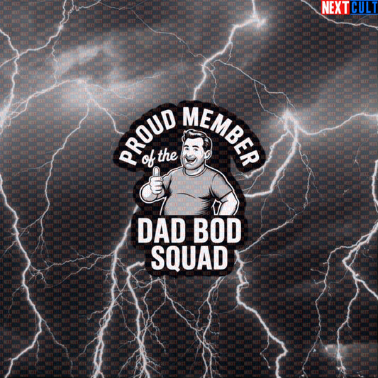 Proud Member of the Dad Bod Squad Funny Gym Sticker - Dad Strength Meme Decal for Water Bottles & Gear Default Title Stickers Father's Day Fitness Gym Workout Next Cult Brand